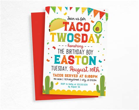 taco invitation|free taco party invitation editable.